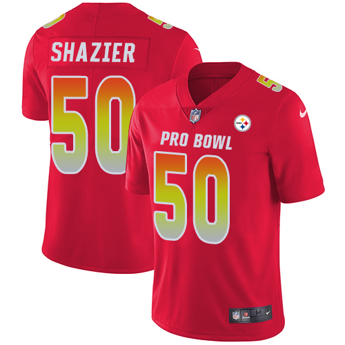 Nike Steelers #50 Ryan Shazier Red Youth Stitched NFL Limited AFC 2018 Pro Bowl Jersey